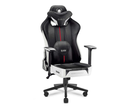Fotel gamingowy DIABLO Chairs X-PLAYER 2.0 Kids biało-czarny